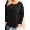 215072 23 damska halenka plus size 6890 s kulatym vystrihem velikost 2xl 3xl barva bordo