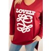 215078 7 damska bluza plus size bavlnena s napisem a vystrihem do v velikost 2xl barva ruzova