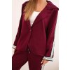214979 3 damska souprava art0221 s lampasem a sportovni bluzou velikost uni barva fialova