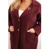214787 7 damsky kabat plus size beranek s vlnou a kapsami fango velikost uni barva fialova