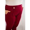 Dámské bavlněné kalhoty 6914 Plus Size s elastickým pasem (Velikost 4XL, Barva Černá)