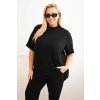215063 13 damsky komplet 7050 plus size 3 dilny velikost uni barva zelena tmave