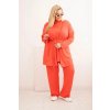 215063 16 damsky komplet 7050 plus size 3 dilny velikost uni barva zelena tmave