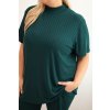 215063 2 damsky komplet 7050 plus size 3 dilny velikost uni barva zelena tmave
