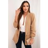 204827 8 elegantni sako s klopami camelove velikost uni barva bezova