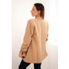 204827 10 elegantni sako s klopami camelove velikost uni barva bezova