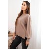 204860 11 damsky viskozovy svetr s dlouhym rukavem a rozparkem po stranach velikost uni barva seda