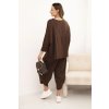 204881 2 komplet bavlneny mikina kalhoty velikost uni barva hneda