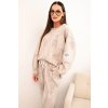 215156 damska oversize souprava art25353 z viskozy s efektem vyblednuti velikost uni barva bezova