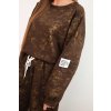 215159 3 damsky oversize komplet art25353 1 s prodlouzenou mikinou a se sepranym efektem velikost uni barva hneda