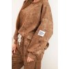 215159 7 damsky oversize komplet art25353 1 s prodlouzenou mikinou a se sepranym efektem velikost uni barva hneda