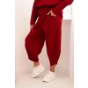 204671 9 komplet punto milano winter mikina kalhoty velikost uni barva bordo