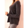 204692 11 damsky svetr z viskozy s vystrihem do v velikost uni barva seda tmave