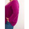 214946 26 damsky svetr plus size s lodickovym vystrihem velikost uni barva fialova