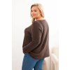 213521 6 damsky svetr plus size s lodickovym vystrihem velikost uni barva hneda
