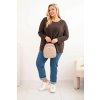 214946 9 damsky svetr plus size s lodickovym vystrihem velikost uni barva fialova