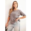 214949 damsky svetr z viskozy s kratkym rukavem velikost uni barva bezova