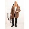 215129 5 damsky kabat plus size art5198 s kapuci a kapsami velikost uni barva bordo