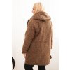 215129 7 damsky kabat plus size art5198 s kapuci a kapsami velikost uni barva bordo