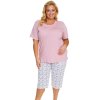 205565 2 damske pyzamo doctor nap pb 5365 capri velikost 2xl barva ruzova