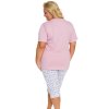 205565 3 damske pyzamo doctor nap pb 5365 capri velikost 2xl barva ruzova
