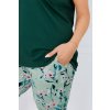 205622 5 damske pyzamo italian fashion florisa kr r sp 3 4 velikost s barva zelena