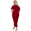 205631 3 damske pyzamo doctor nap pb 7259 velikost 2xl barva bordo
