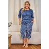 205634 2 damske pyzamo doctor nap pb 7264 velikost 2xl barva modra svetle