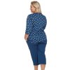 205637 damske pyzamo doctor nap pb 7265 velikost 2xl barva modra svetle
