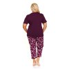 205676 damske pyzamo doctor nap pm 7267 velikost s barva bordo