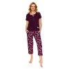 223868 damske pyzamo doctor nap pm 7267 velikost s barva bordo