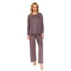 223886 damske pyzamo doctor nap set 7305 viskoza velikost s barva hneda