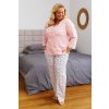 206474 1 damske dlouhe pyzamo doctor nap pb 7324 velikost 2xl barva ruzova
