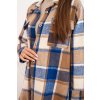228891 7 damska kostkovana kosile art9007 velikost uni barva seda tmave