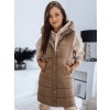 207488 2 damska prosivana vesta noelia khaki dstreet ty3131 velikost s barva hneda