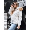 207671 24 damska zimni bunda s kapuci dstreet ty5231 velikost s barva bezova