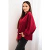 214793 1 damska viskozova kosile art5337 s knofliky a limeckem velikost uni barva bordo