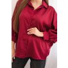 214793 3 damska viskozova kosile art5337 s knofliky a limeckem velikost uni barva bordo