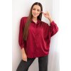 214793 damska viskozova kosile art5337 s knofliky a limeckem velikost uni barva bordo