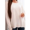 214799 15 damsky svetr r2029 s delsim zadnim dilem velikost uni barva seda