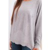 214799 3 damsky svetr r2029 s delsim zadnim dilem velikost uni barva seda