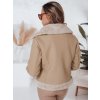 215555 3 damska kozena zimni bunda snowmiss dstreet ty4993 velikost s barva bezova