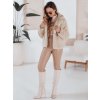 215585 2 damsky kratky zimni kabatek glamfluffy dstreet ty4984 velikost s barva bezova
