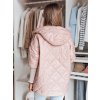 215606 1 damska prosivana bunda s kapuci puffilof dstreet ty4854 velikost s barva ruzova