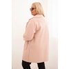 215150 10 damsky kabat art0257 plus size s kapsami velikost uni barva bezova