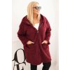 215165 8 damsky plast plus size z viskozy se zapinanim na zip a kapuci velikost uni barva bezova
