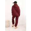 215192 6 damsky teplakovy komplet zatepleny z bavlny s kapuci velikost uni barva bezova