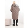 215240 22 damska zimni bunda plus size prosivana s kapuci khaki velikost uni barva zelena