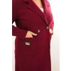 215246 3 damsky elegantni plast plus size s limcem a velkymi kapsami velikost uni barva fialova