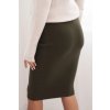 215252 3 damska sukne z elasticke viskozove pleteniny khaki velikost uni barva zelena